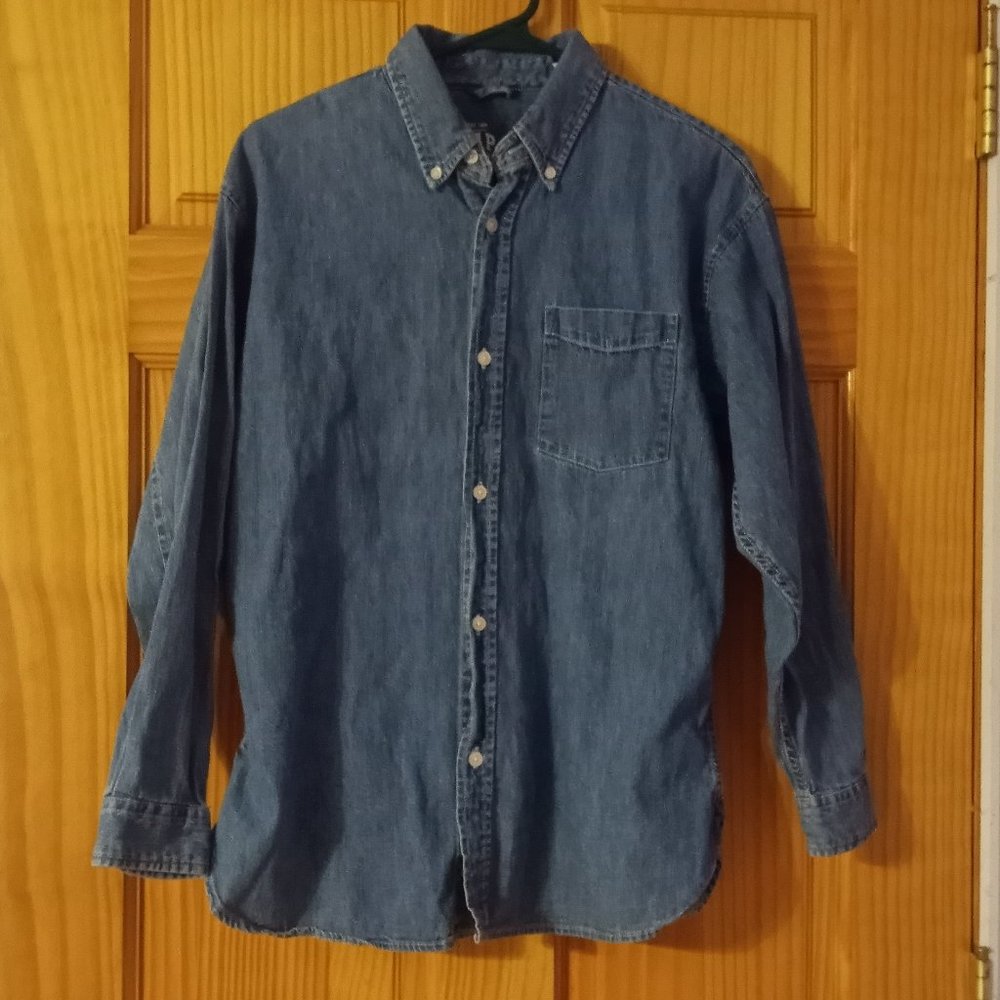 Boys Gap Authentic Oxford Denim Shirt size XXL